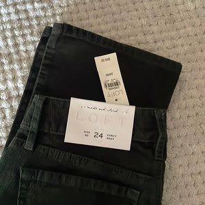 Green Corduroy Loft Pants